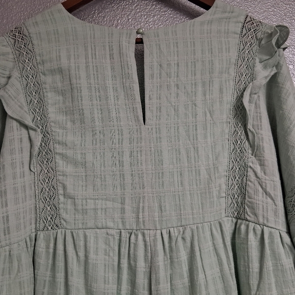 NWT Lumiere Mint Green Boho Oversized Romper - Picture 10 of 13